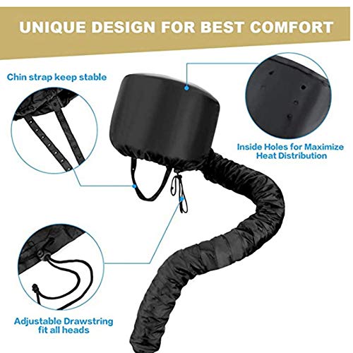 Professional Hair Dryer Cap for Dry & Damaged Hair - Home & Salon Use, Oil Treatment & Perm Steamer Hat - Perfect for Deep Conditioning, Hair Care & Styling at Home or Barbershop