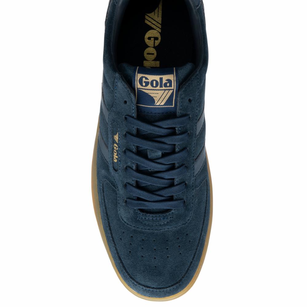 Gola Men's Hawk Suede 86 Blue Sneakers - Classic Retro Running Shoes for Casual Wear & Street Style Fashion