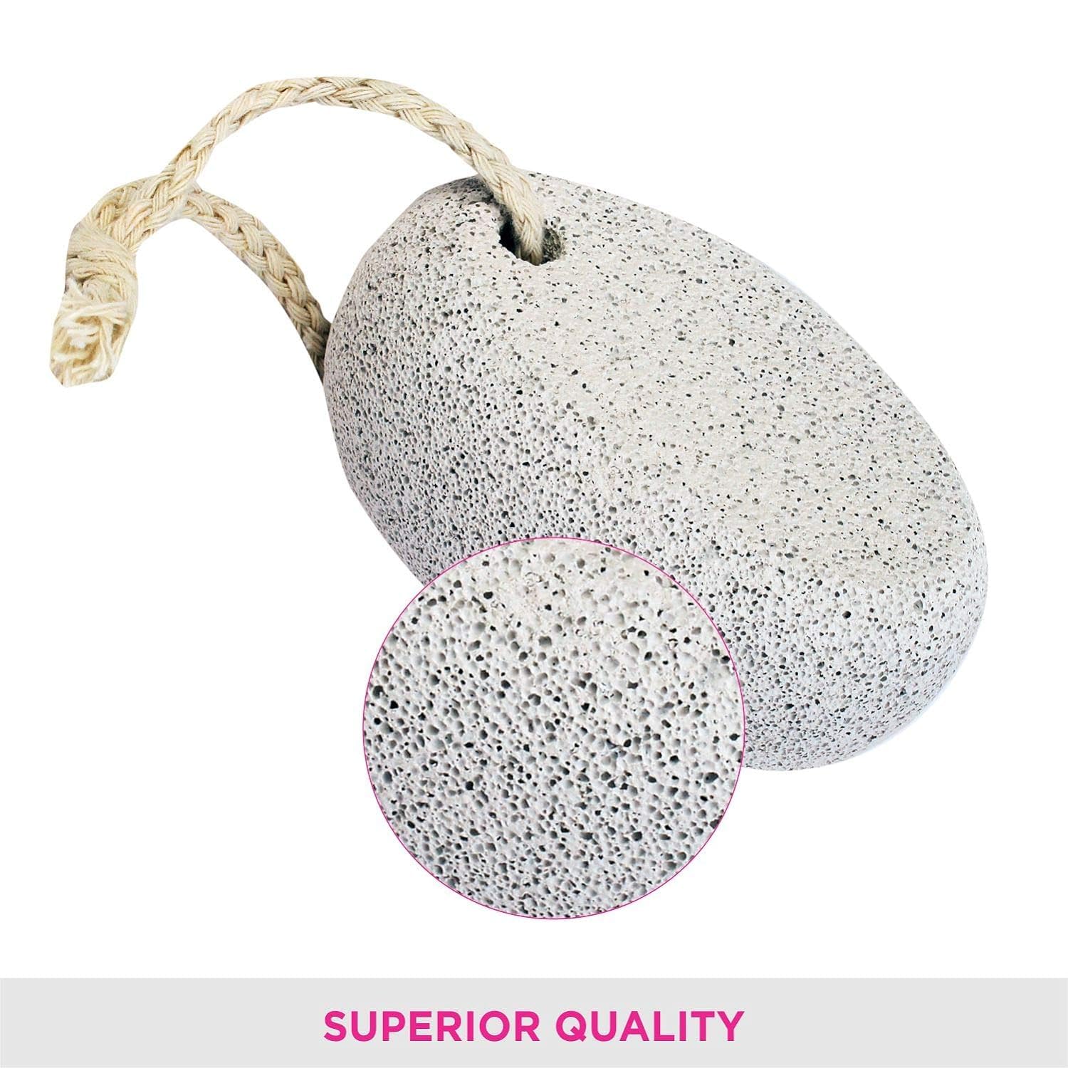 Natural Pumice Stone for Feet & Hands – Lava Rock Pedicure Tool for Callus & Dead Skin Removal – Exfoliating Foot File for Heels, Elbows & Rough Skin – Perfect for Home Spa & Pedicure Care (Pack of 1)