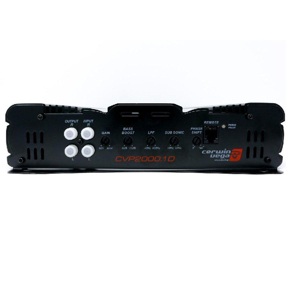Cerwin Vega CVP2000.1D CVP Series 1000W RMS Monoblock Class D Car Amplifier - Certified Refurbished for Powerful Bass & Clear Sound | Perfect for Car Audio Systems & Subwoofers