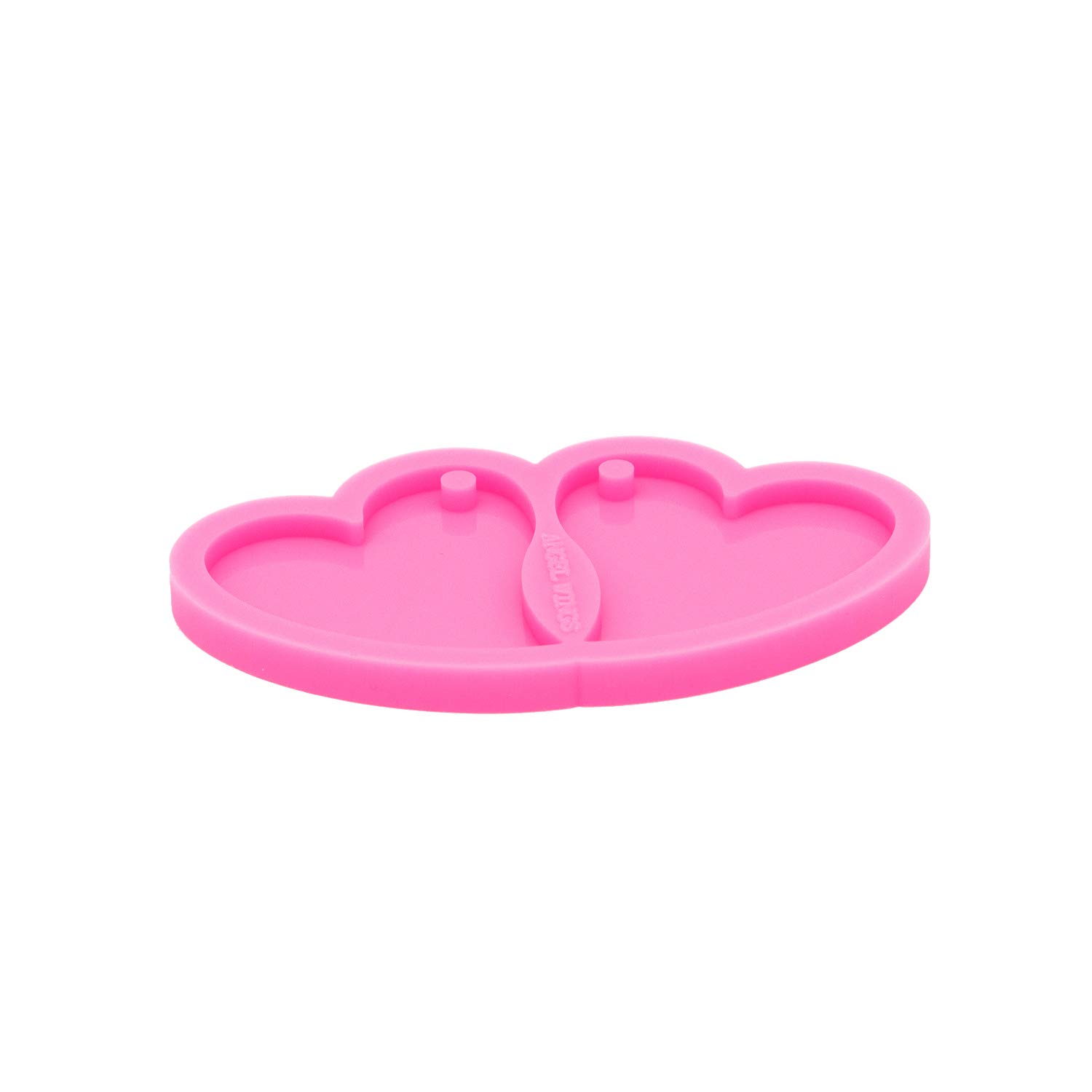Shiny Glossy Heart-Shaped Silicone Earring Molds for DIY Epoxy Jewelry Making – Resin Molds for Fashion Earrings (Size S) – Perfect for Handmade Gifts, Craft Projects & Unique Accessories