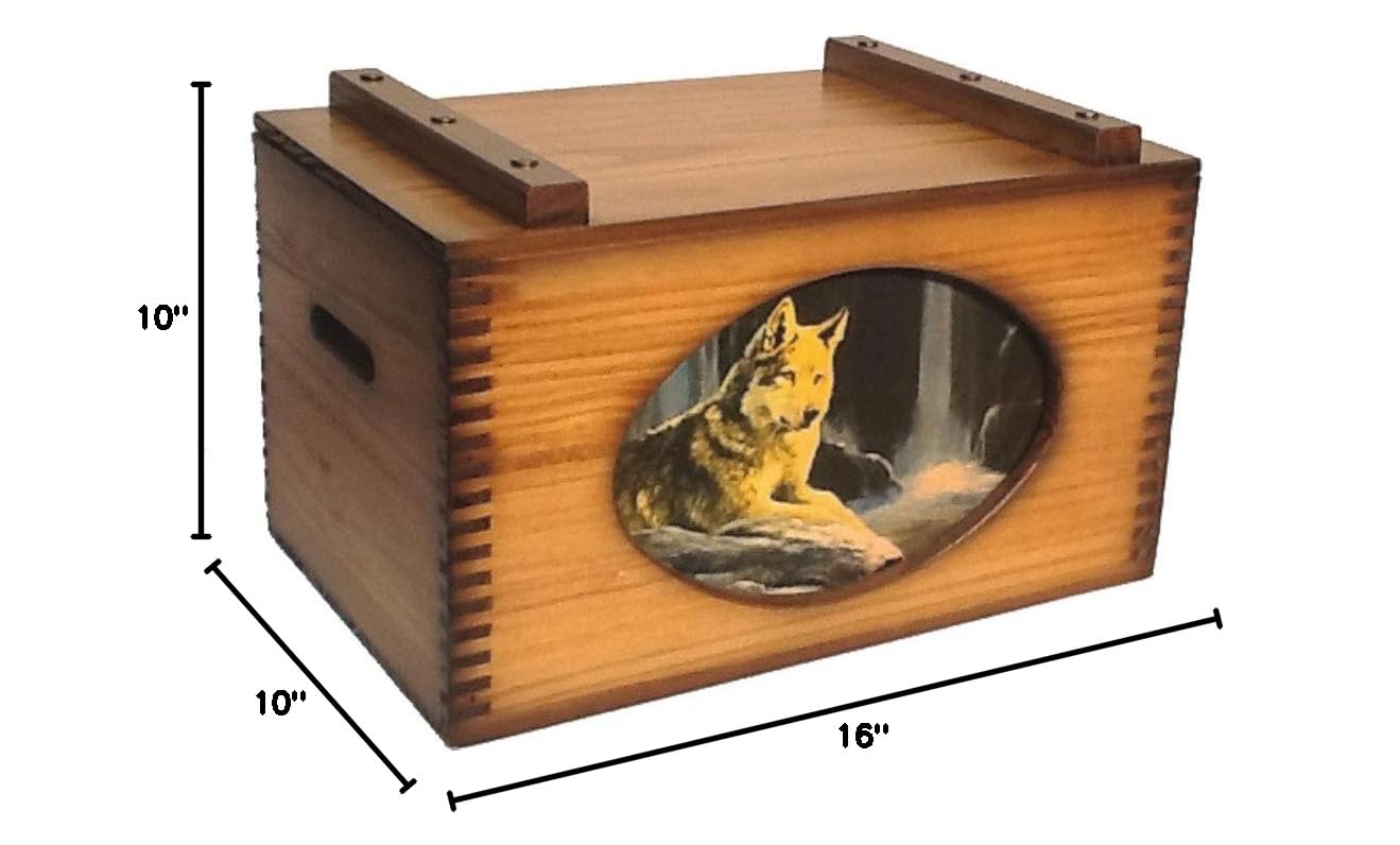 Premium ON THE ROCK WOLF Storage Box - Durable Organizer for Home, Office & Outdoor Use - Perfect for Toys, Tools, and Camping Gear Storage