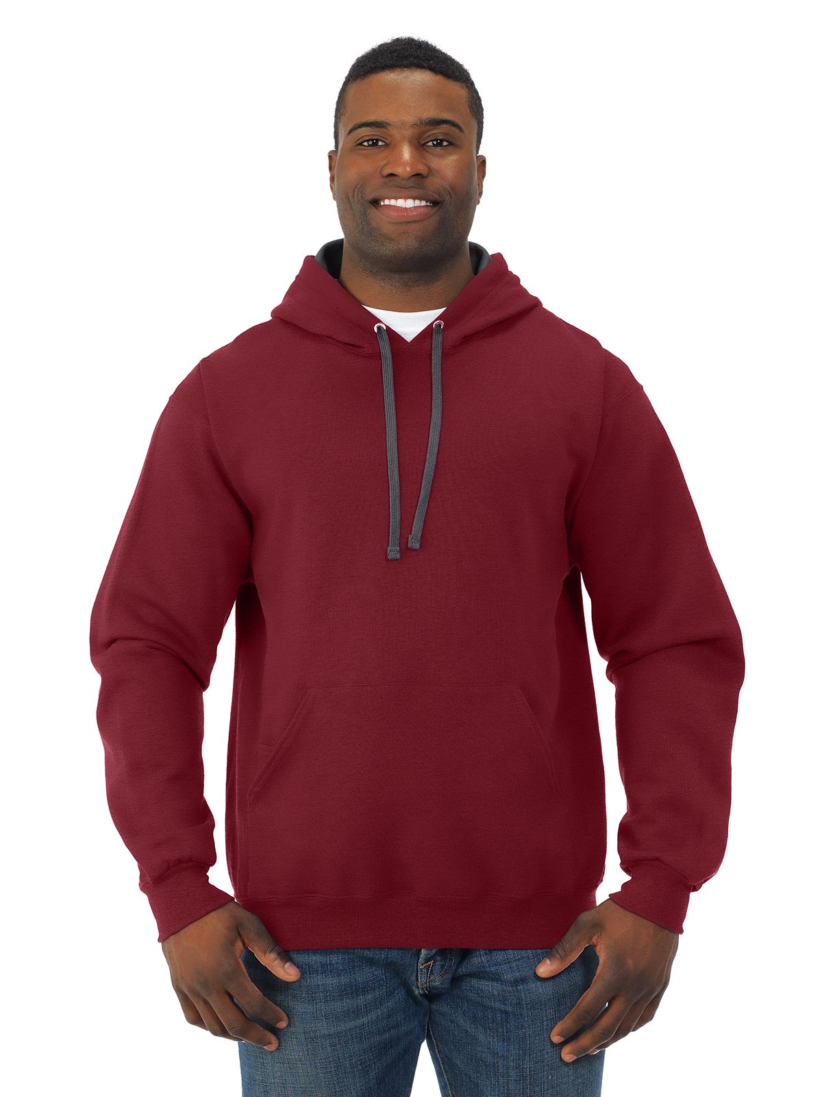Fruit of the Loom Men's Sofspun Fleece Pullover Hoodie - Soft & Warm Winter Sweatshirt for Casual Wear, Gym & Outdoor Activities