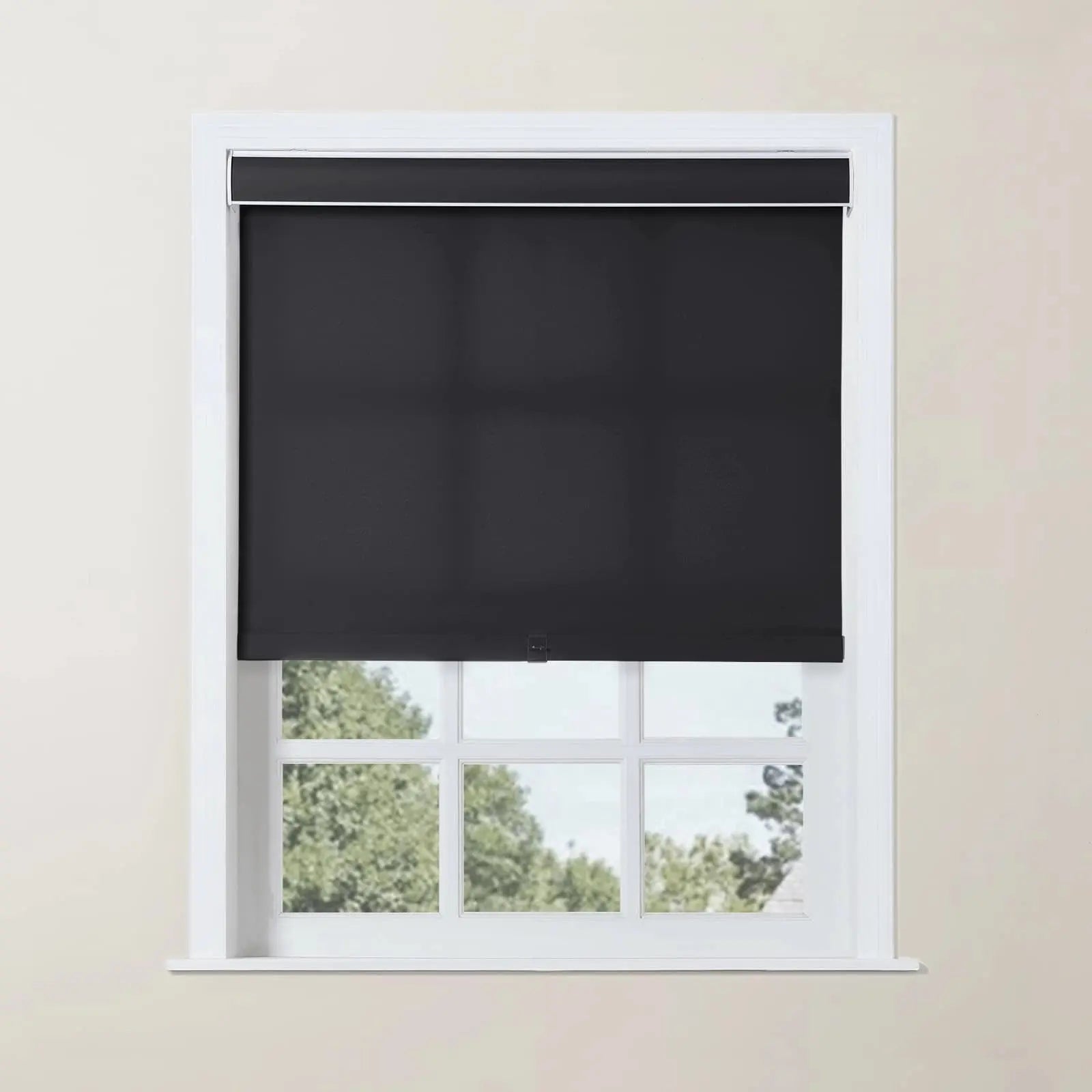 Alvin Basic Room Darkening Cordless Roller Shades - Blackout Window Coverings for Bedroom & Nursery - Noise Reducing & Energy Efficient Home Decor