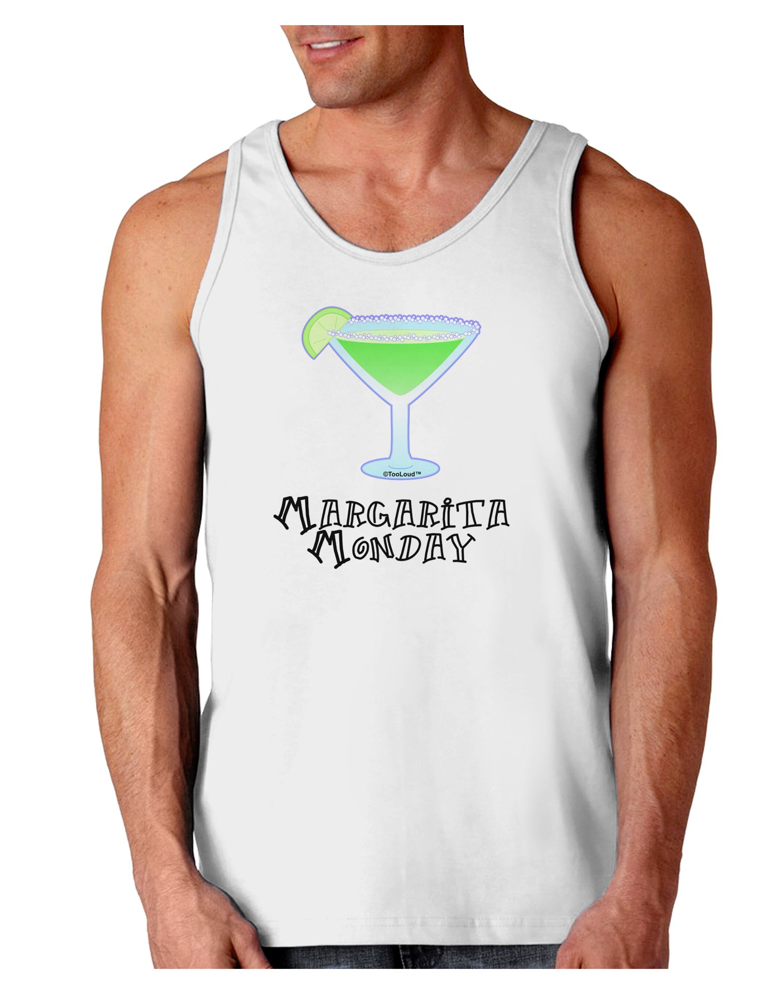 TOOLOUD Margarita Monday Graphic Loose Tank Top for Women | Funny Pop Culture T-Shirt | Perfect for Beach Parties, Summer Outfits & Casual Wear