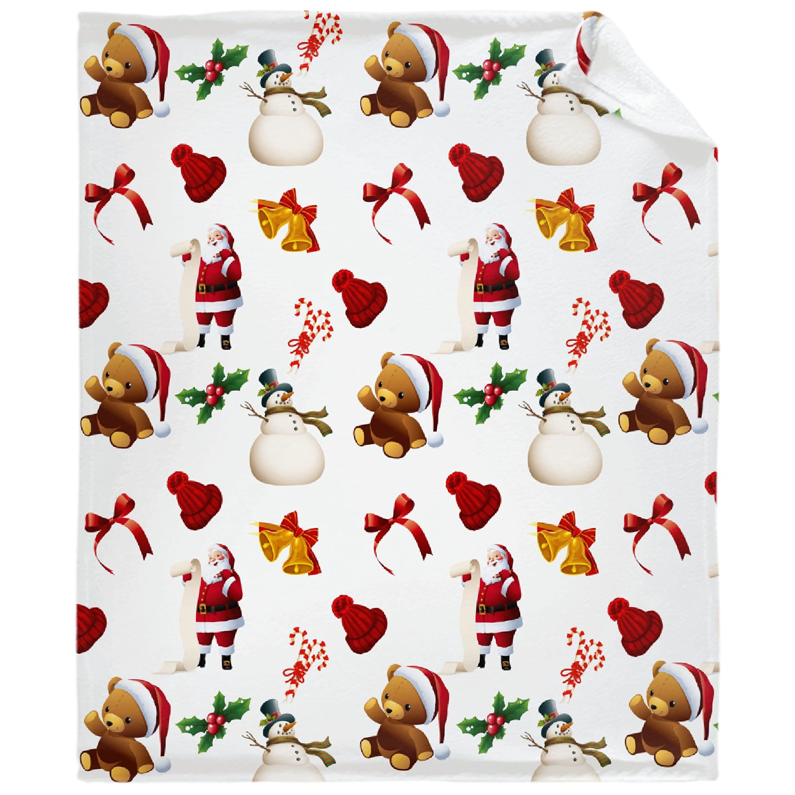 Christmas Snowman Flannel Throw Blanket - 120