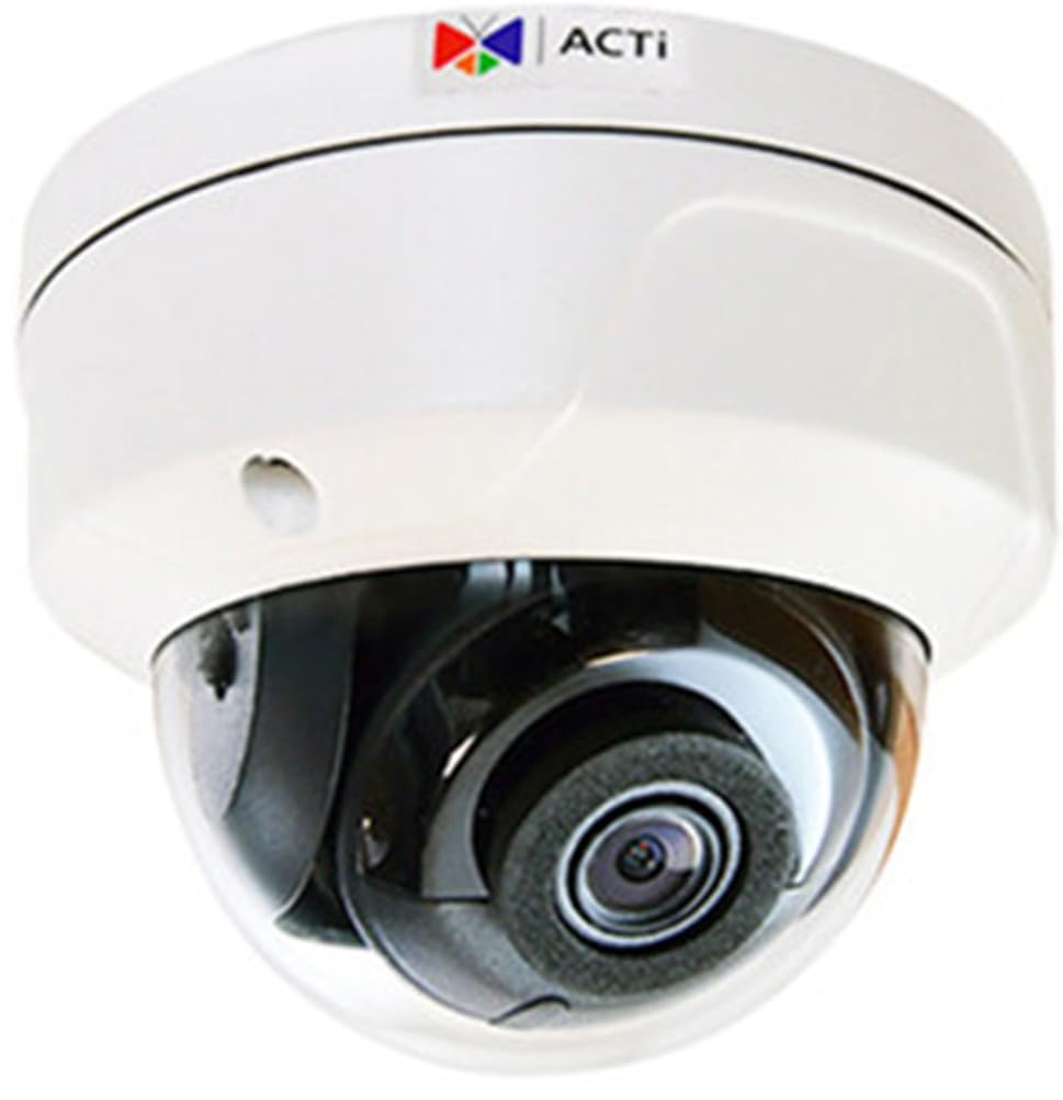 ACTi A77 6MP Outdoor Security IP Dome Camera with Night Vision & Weatherproof - Ideal for Home, Business & Warehouse Surveillance