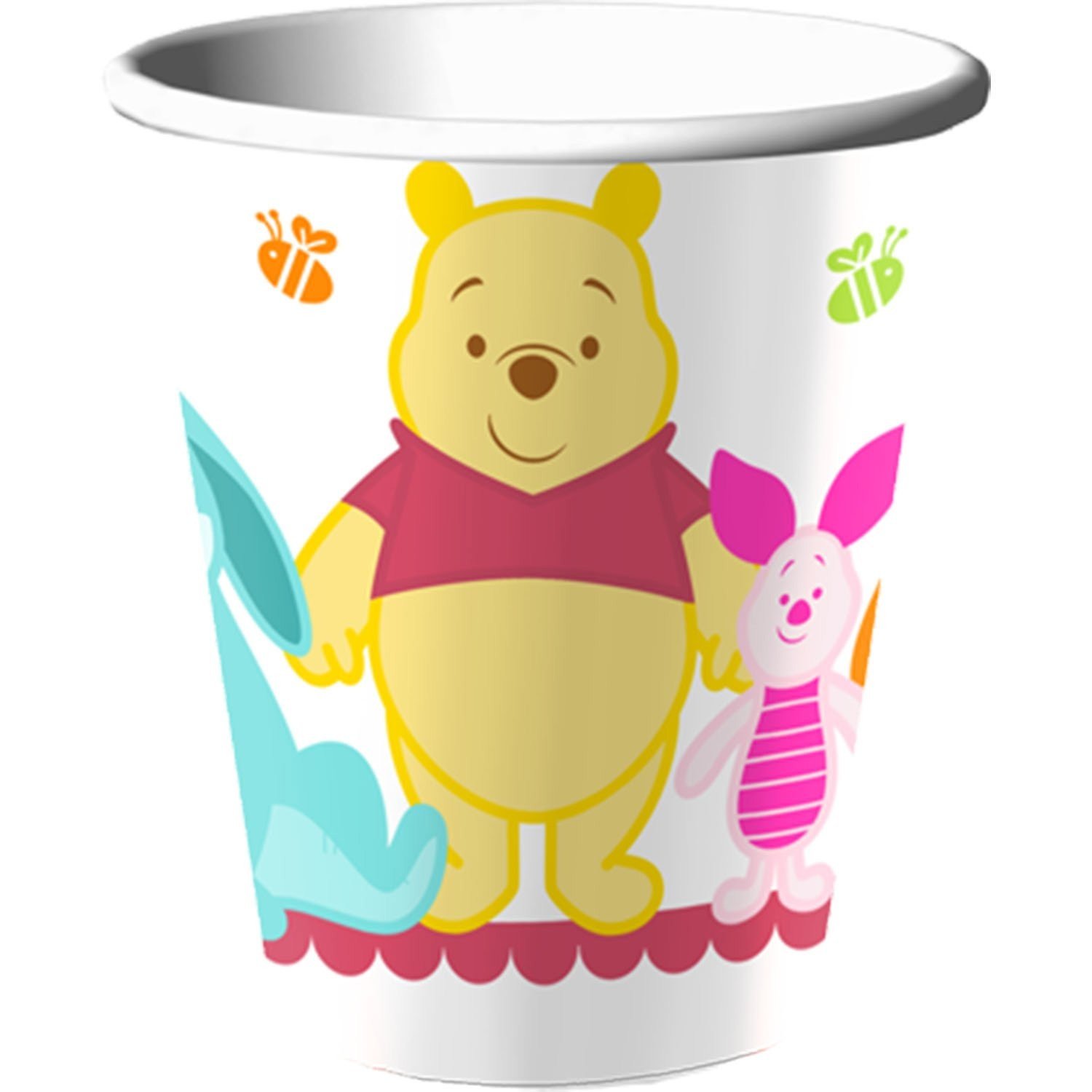 Winnie the Pooh 'Little Hunny' Baby Shower Paper Cups - 8 Pack - Disney Themed Party Supplies for Baby Showers, Birthday Parties & Kids Celebrations