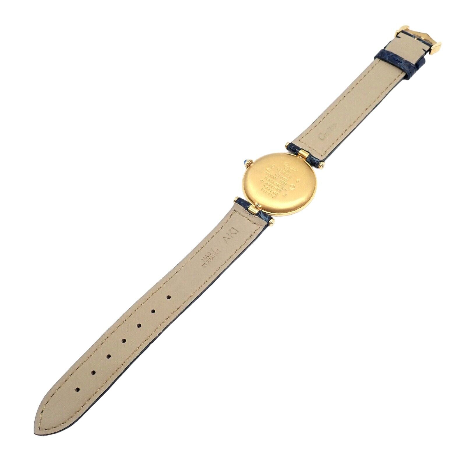 Cartier Must De Silver 925 Vermeil Round Quartz Watch 30mm - Luxury Women's Timepiece for Business & Evening Events