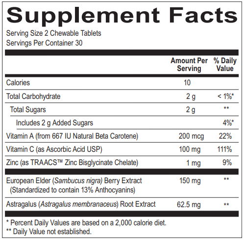 ViraKid Immune Support for Kids - 60 Chewable Tablets - Boosts Immunity & Health - Perfect for School, Travel & Daily Wellness