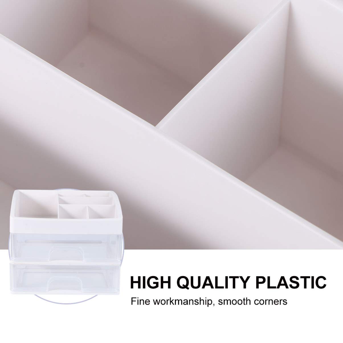 Cabilock Jewelry Storage Box with Smooth-Operating Drawers - Makeup Organizer for Home & Bedroom - Perfect for Organizing Necklaces, Rings & Cosmetics