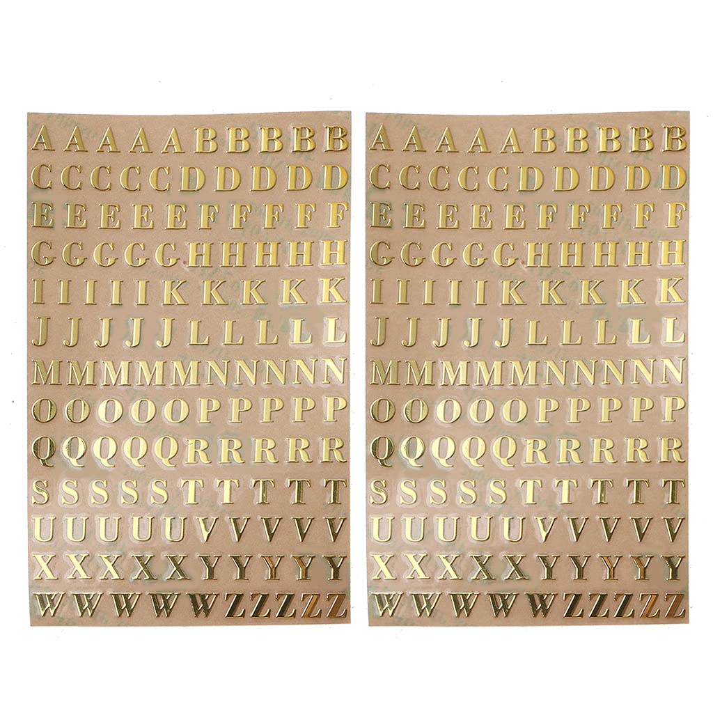 QUQUTWO 26-Piece Gold Plaster Candle Aromatherapy Stickers - Uppercase Letter Metal Stickers for DIY Nail Art, Home Decor & Gift Wrapping - Perfect for Candles, Scrapbooking & Party Decorations