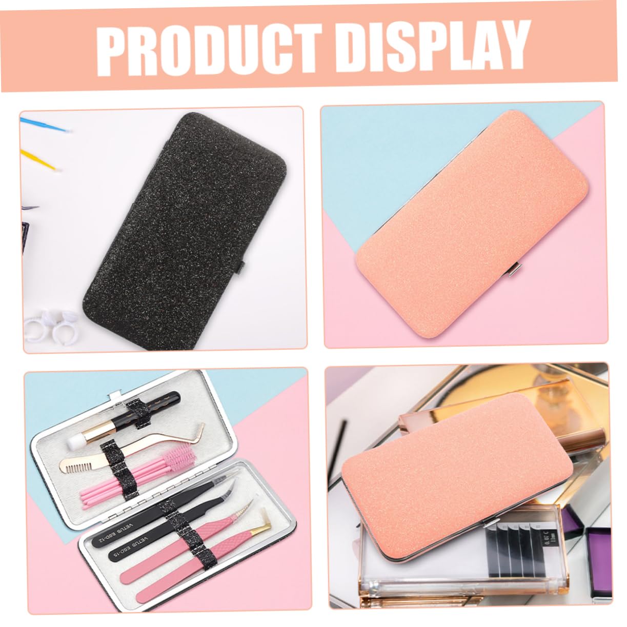 Premium Eyelash Extension Tweezer Storage Bag - 2 Pack Protective Case with Organizer for Lash Tweezers | Perfect for Salon Professionals & Home Use