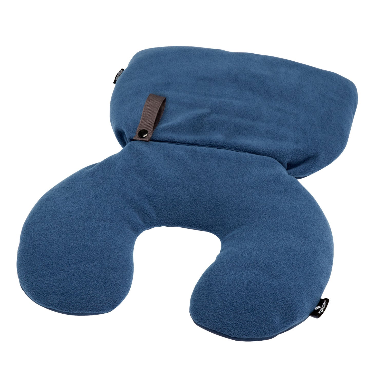 2 in 1 Travel Neck Pillow - Memory Foam Support for Airplane, Car & Office - Adjustable Comfort for Long Flights & Road Trips