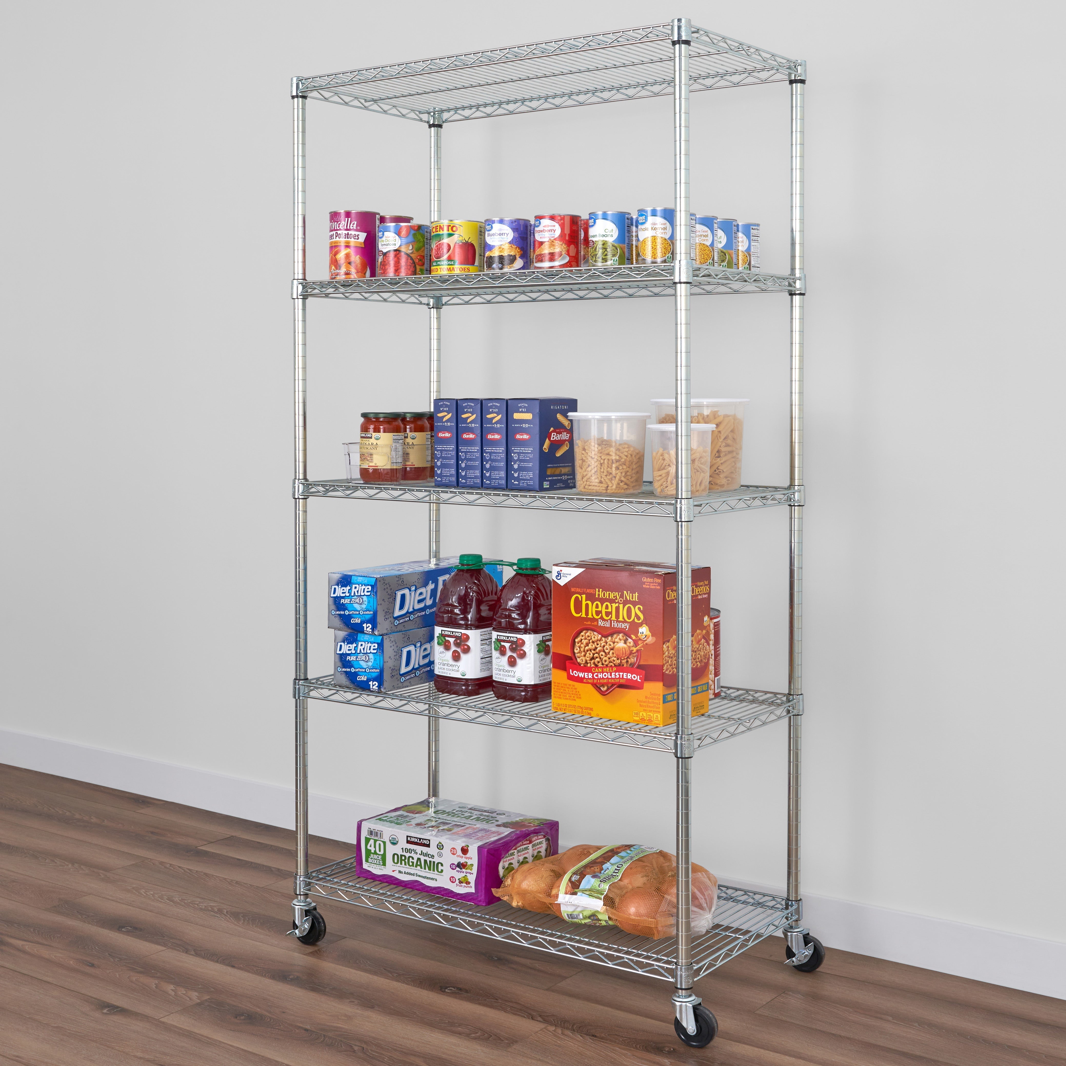 5-Tier Heavy Duty Wire Shelving Unit 18