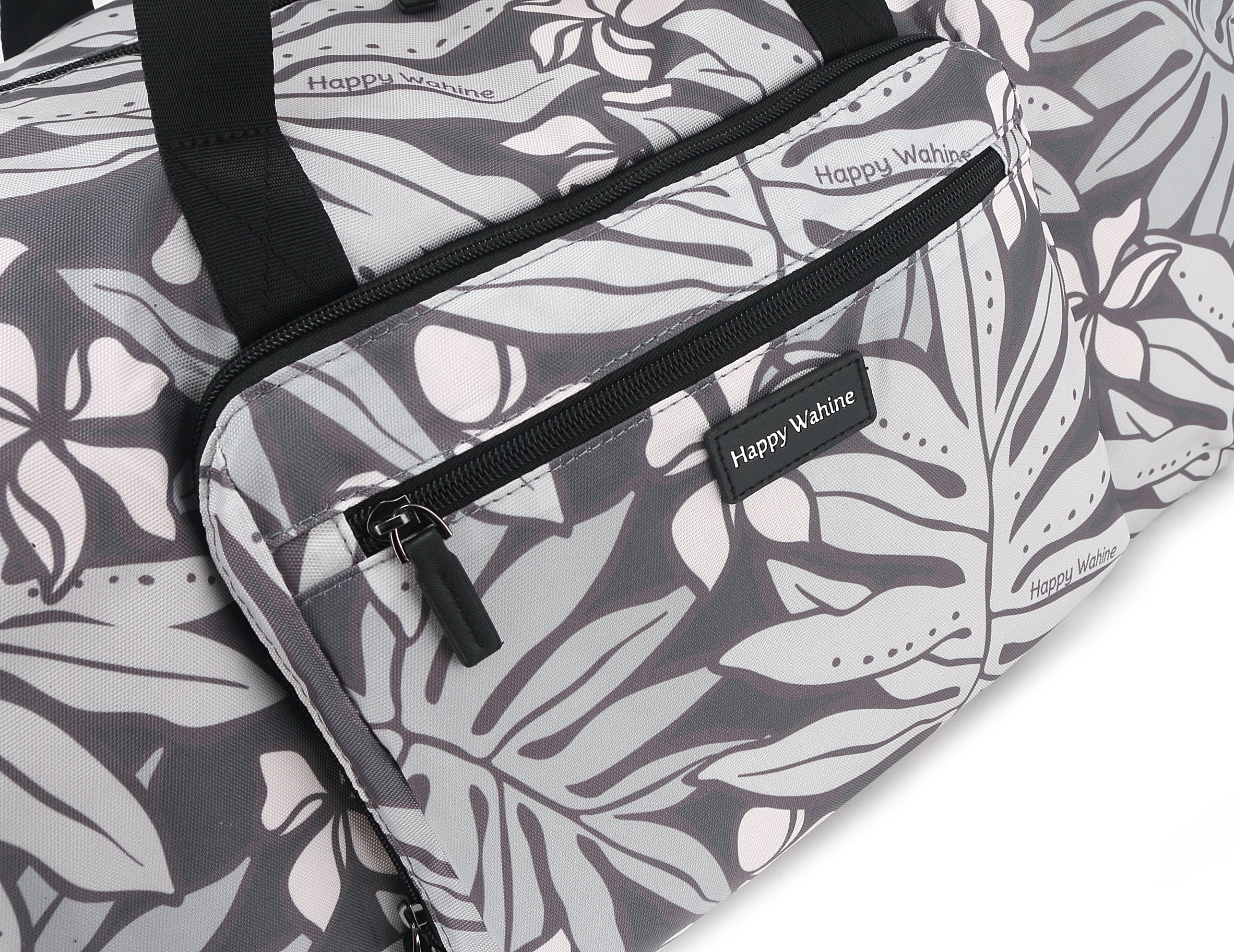 Stephanie Laua'e Duffle Bag - Waterproof Travel Duffel for Gym, Sports & Weekend Getaways - Dark Grey Carry-On Luggage for Men & Women