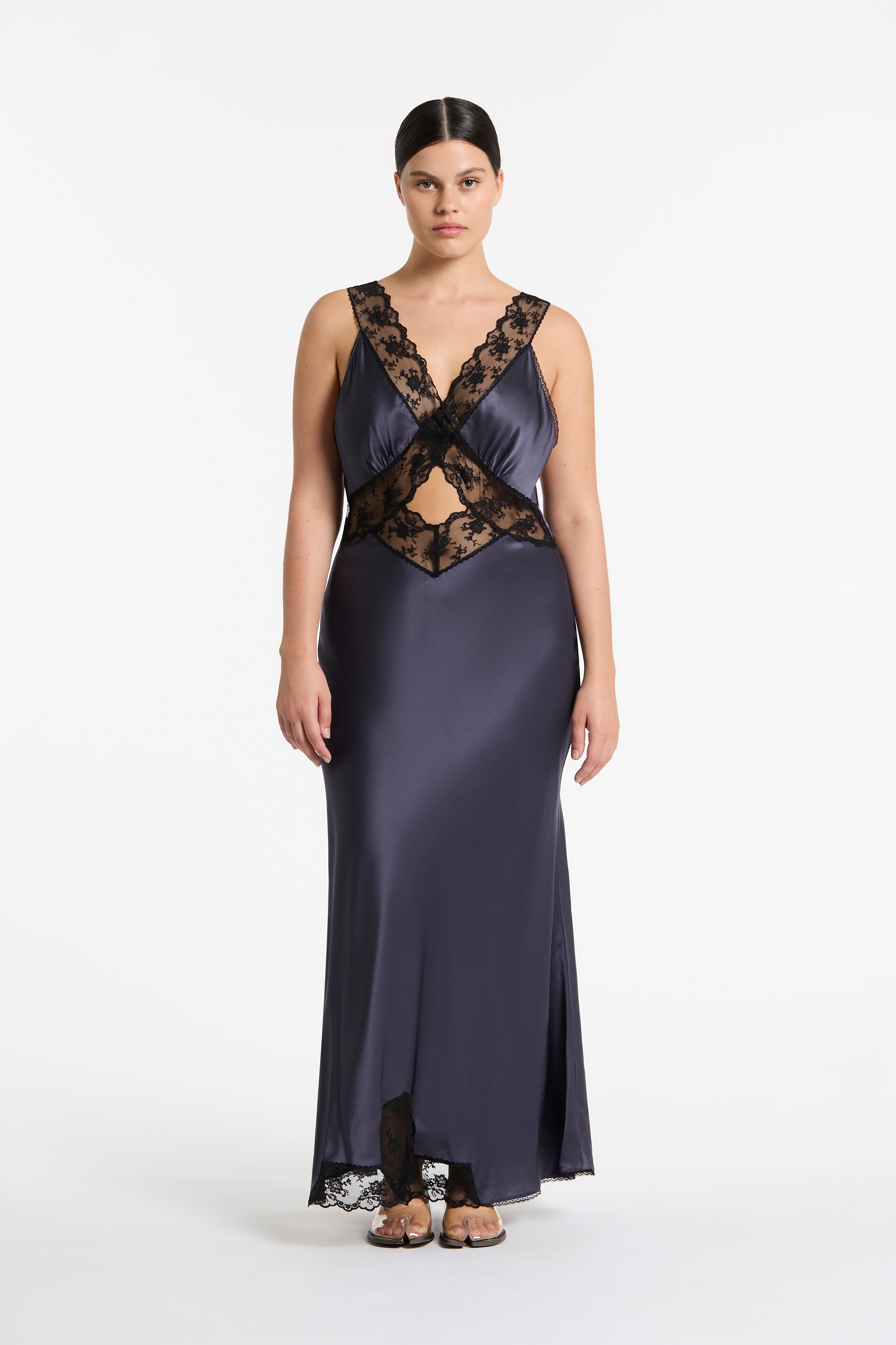 Elegant Aries Cut Out Gown - Sexy Women's Evening Dress for Prom, Party & Special Occasions