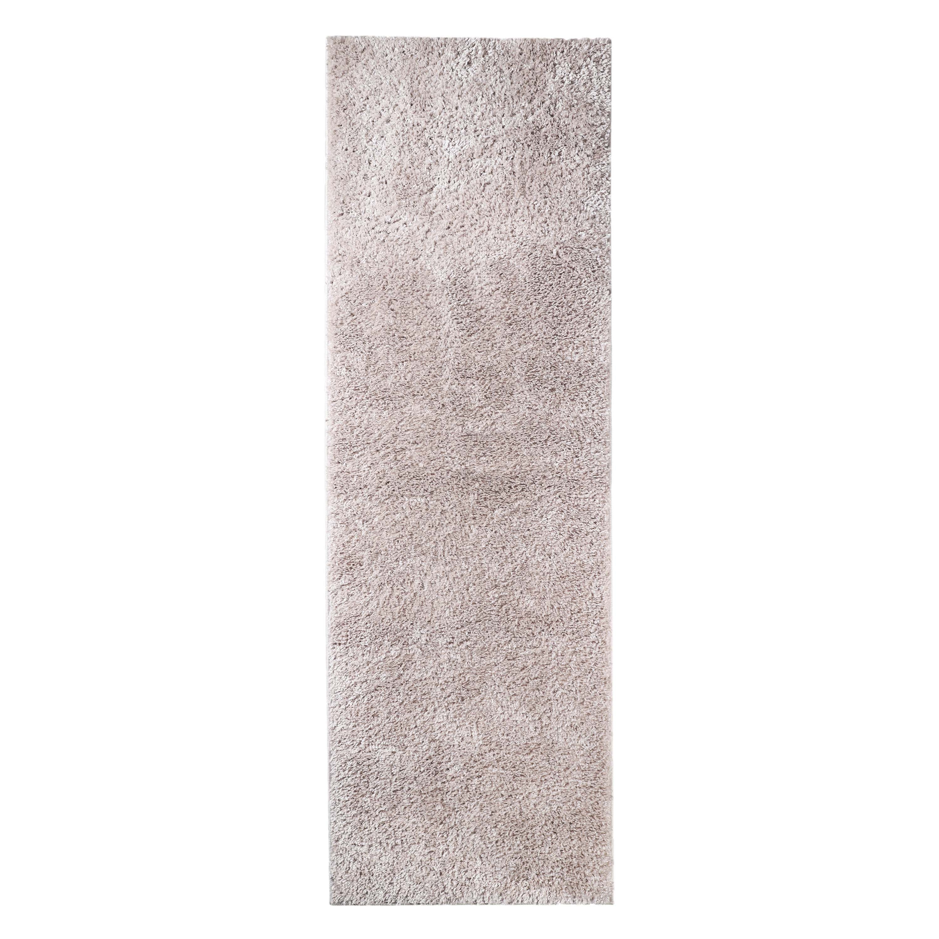 Berlin Solid Indoor Plush Shag Runner Rug - Soft Area Rug for Living Room, Bedroom, Nursery - Non-Slip Comfortable Floor Mat for Home Decor