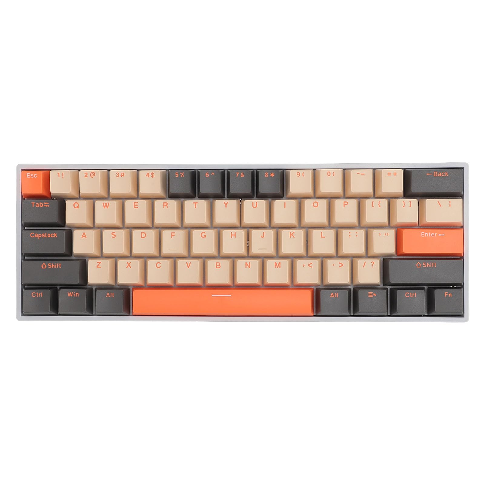 Elprico 61-Key Wireless Mechanical Gaming Keyboard with RGB Backlight - Bluetooth, USB, 2.4G Wireless 3-in-1 Connectivity for PC, Mac, Laptop - Perfect for Gaming, Office Work & Typing Enthusiasts