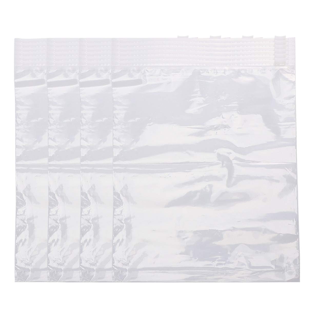 20pcs Clear Self Seal Plastic Bags - Resealable Poly Bags for Snacks, Fruits, Clothes & Organizing | Food Storage, Retail Packaging, Travel & Home Use