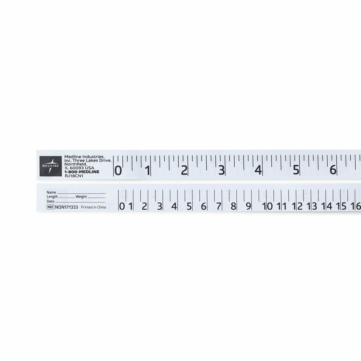 Medline Disposable Paper Measuring Tape - 72 Inch Flexible Ruler with Inches & Centimeters - Pack of 500 - Ideal for Medical, Tailoring & DIY Measurement Needs
