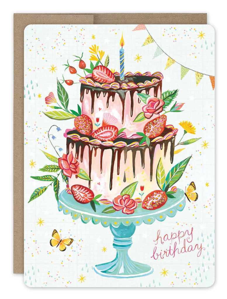 Birthday Cake Greeting Card - Elegant & Fun Birthday Wishes for Friends & Family - Perfect for Birthdays, Anniversaries & Special Celebrations