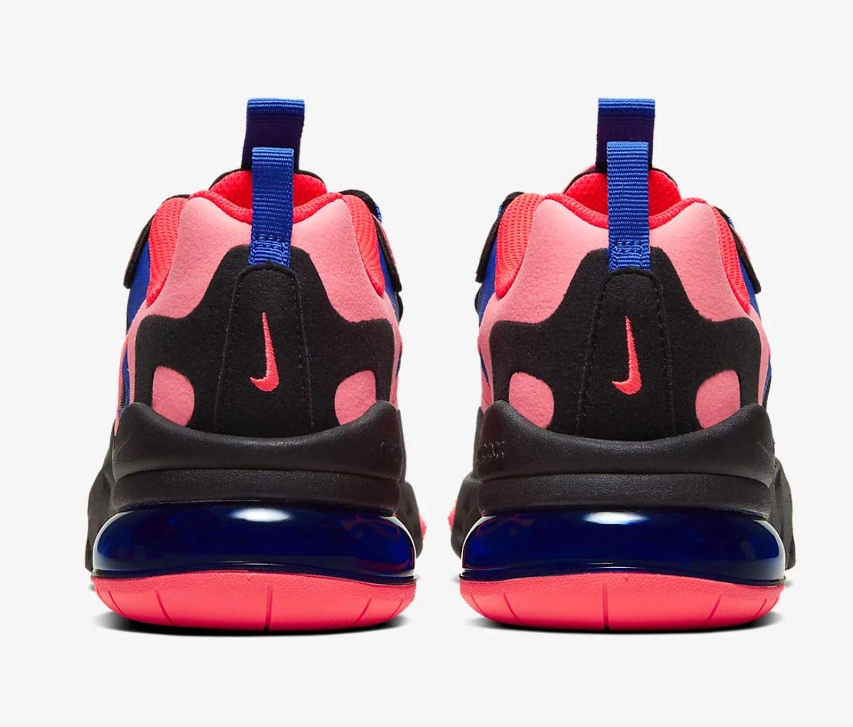 Nike Air Max 270 React GS Big Kids Running Shoes - Black/White (CT1579-001) | Lightweight Cushioned Sneakers for Boys & Girls - Perfect for School, Sports & Everyday Wear