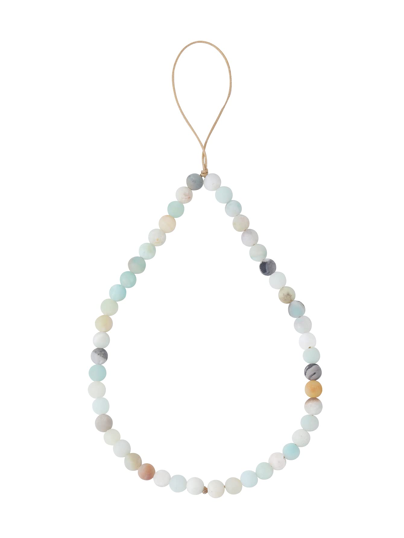 Handmade Natural Gemstone Phone Lanyard - Semi-Precious Beaded Wrist Strap & Phone Charm for iPhone Samsung | Boho Jewelry, Gift for Women, Office & Festival Accessory