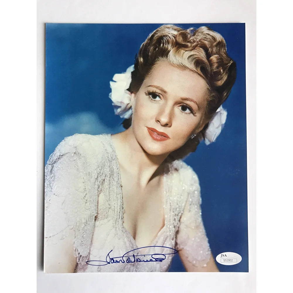 Joan Fontaine Autographed 8x10 Photo - JSA Certified COA - Rebecca & Suspicion Movie Memorabilia - Perfect for Film Collectors & Classic Hollywood Fans