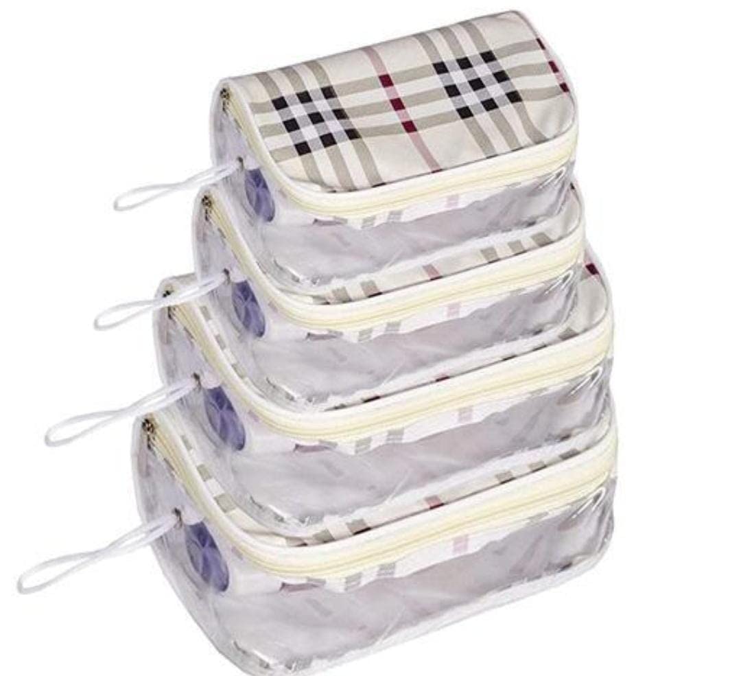 SHEEVSHAKTI Travel Pouch - Multipurpose Transparent Makeup Bag for Women, Perfect for Toiletries & Cosmetics on the Go