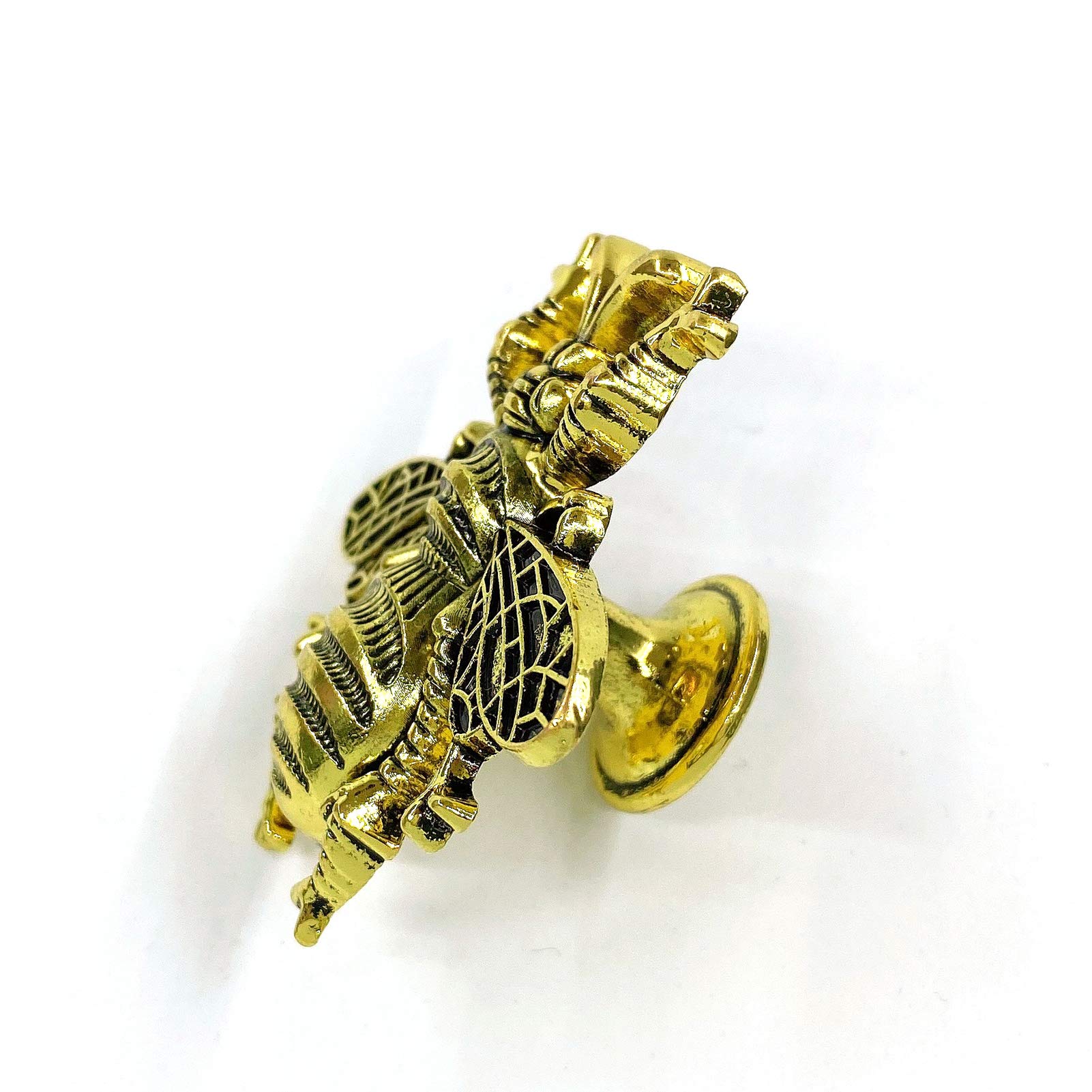 Bee Knob Drawer Pulls - Gold Cabinet Handles for Dresser, Wardrobe & Kitchen Decor - Spring Floral Garden Insect Theme (Set of 4) - Perfect for Home Renovation & DIY Furniture Upgrades