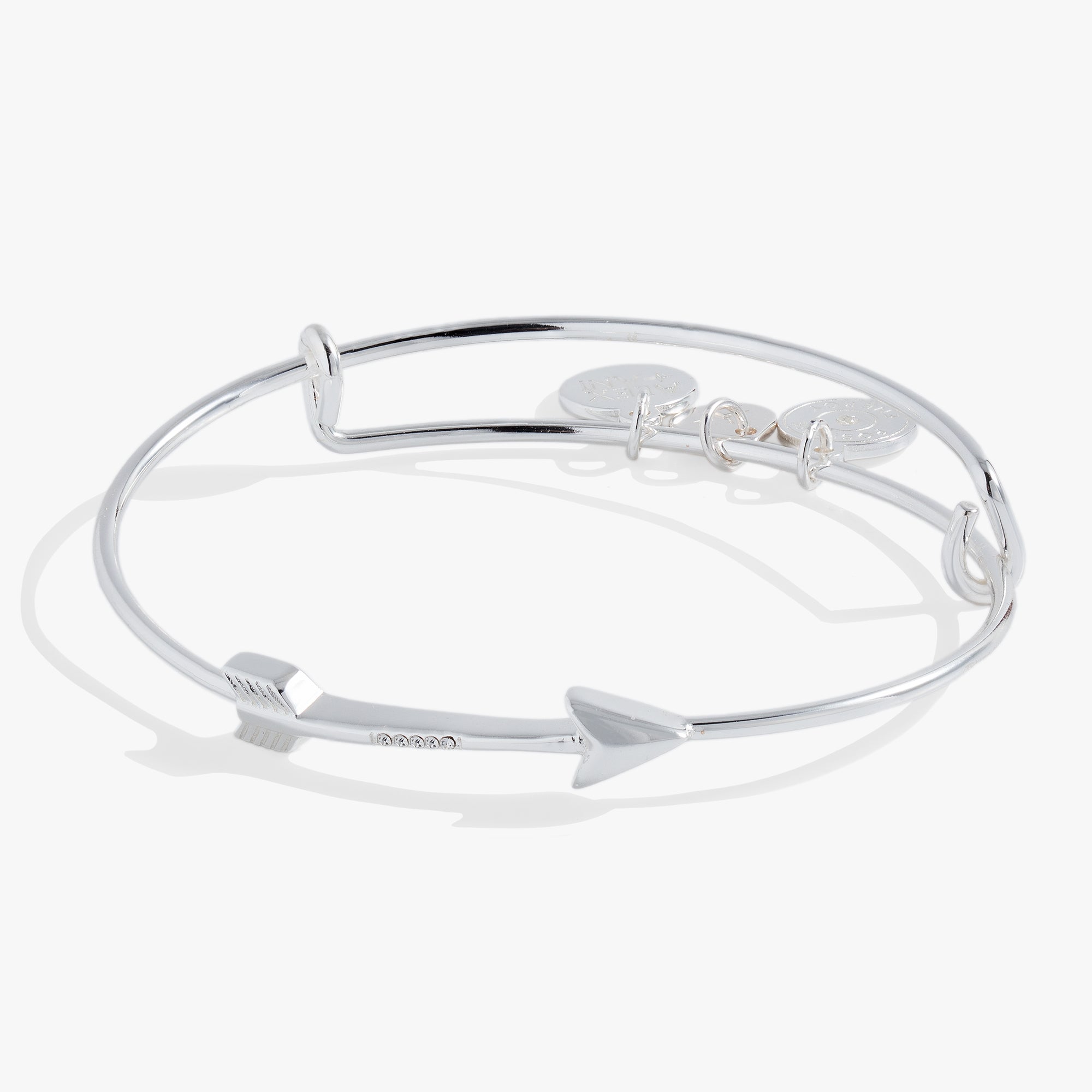 Arrow Inline Bangle Bracelet for Women - Minimalist Gold Plated Adjustable Stackable Bangle - Perfect for Everyday Wear, Office & Special Occasions