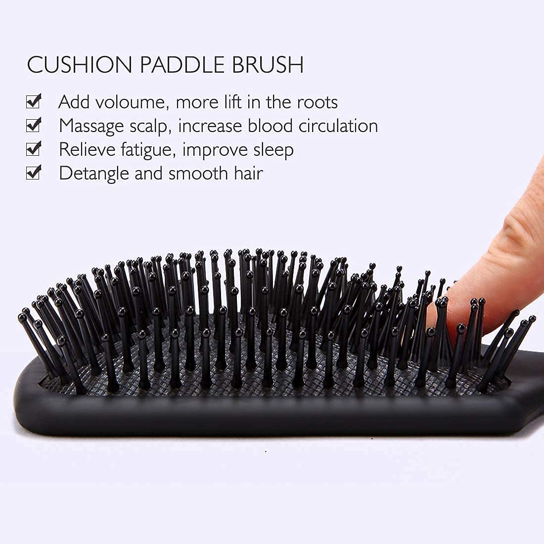 Gentle Detangling Hair Brush for Straightening & Styling - Smooth Knot-Free Hair for Men & Women (25g, Pack of 1) | Perfect for Daily Hair Care, Salon Styling & Travel