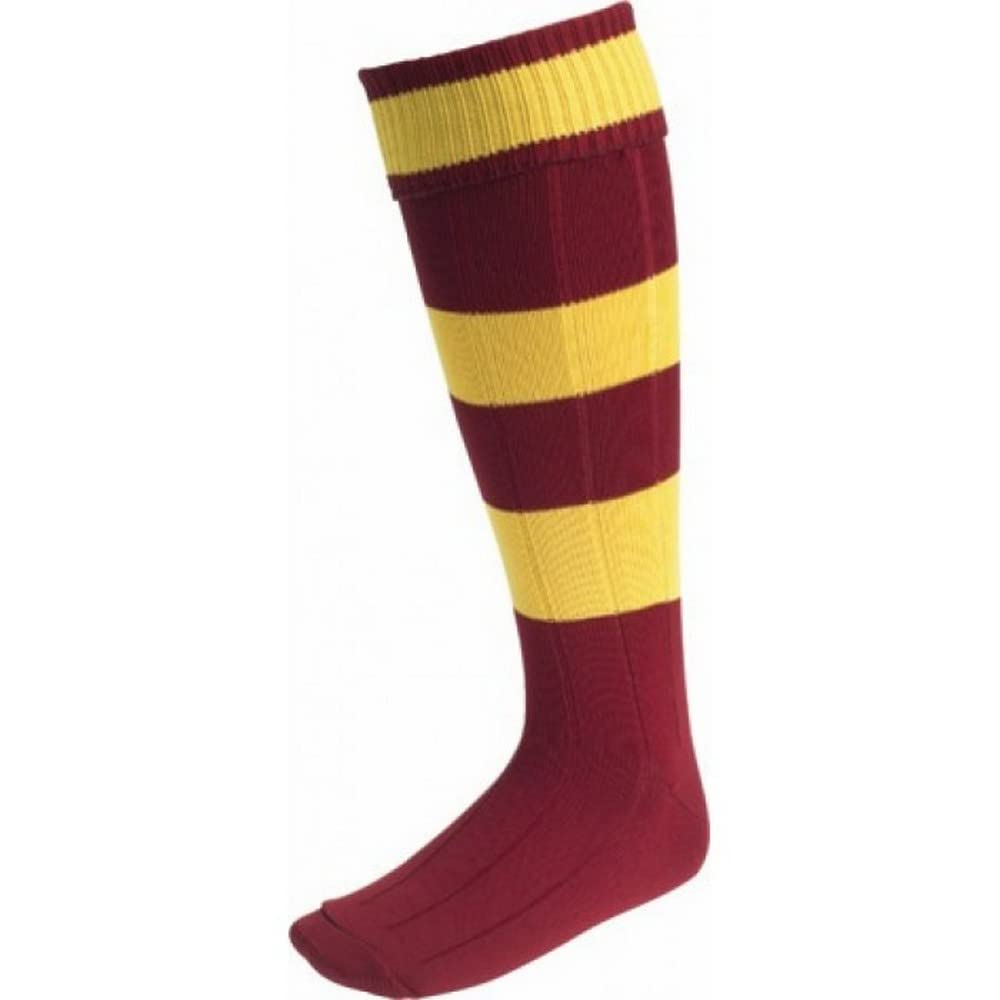 EURO SOCKS AMBER HOOPS Men's Large (Size 7-11) - Comfortable Athletic Socks for Running, Gym & Casual Wear