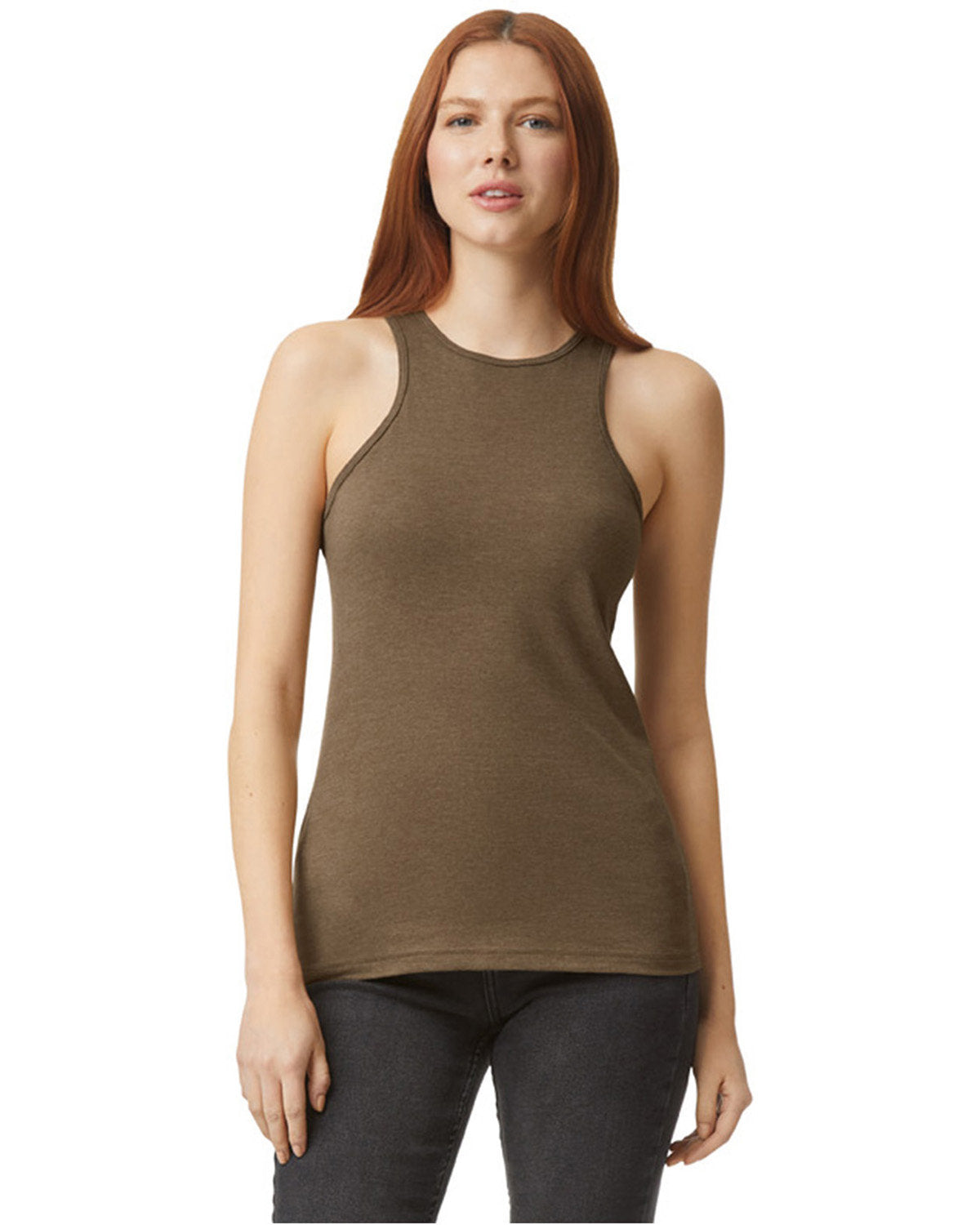 American Apparel 101CVC Women's Racerback Tank Top - Soft Breathable Cotton Blend for Workouts, Yoga & Casual Wear