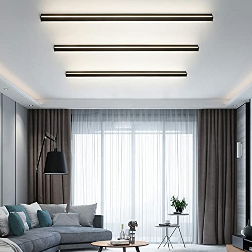 Modern Black LED Wall Sconce - 31.5