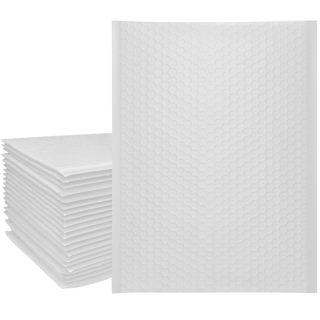 Immuson White 9.5 x 13.5 Inch Poly Bubble Mailers - 25 Pack | Padded Self-Seal Shipping Envelopes for Ecommerce, Small Business & Online Sellers | Perfect for Shipping Jewelry, Books, Documents & Small Items