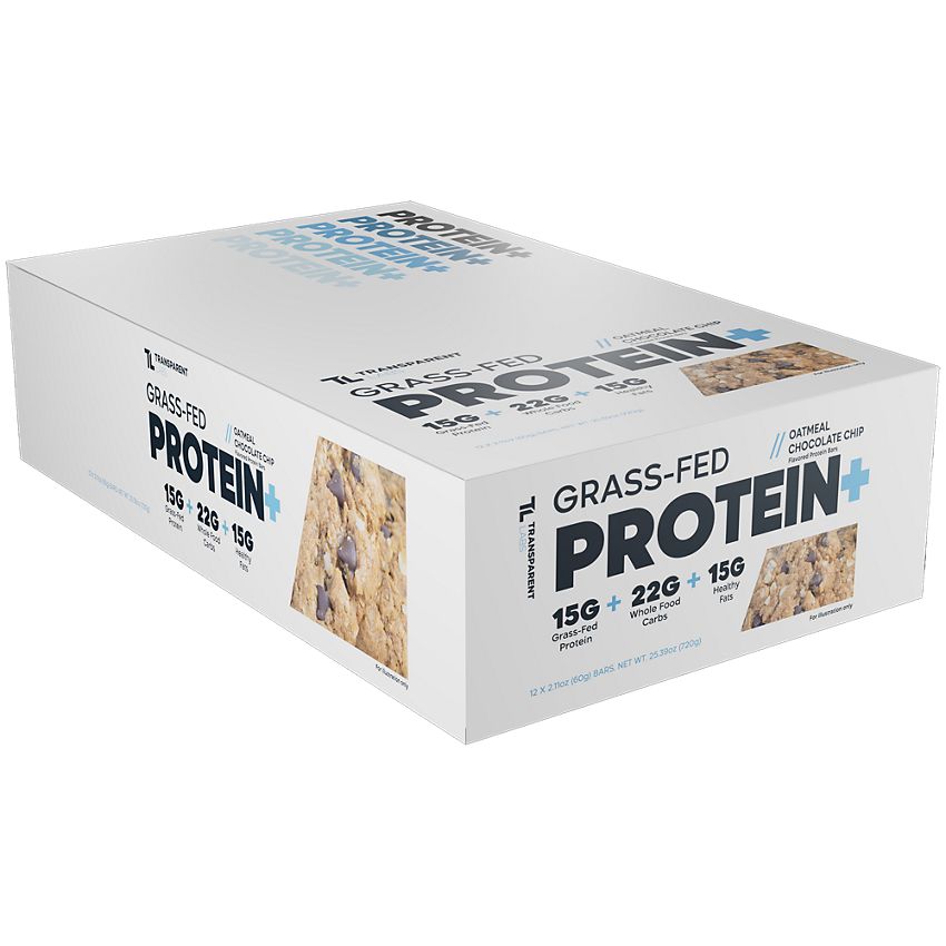 **Transparent Labs Grass Fed Protein+ Bar - High Protein Snack for Muscle Recovery & Energy Boost | Perfect for Post-Workout, Travel & Healthy On-the-Go Nutrition**