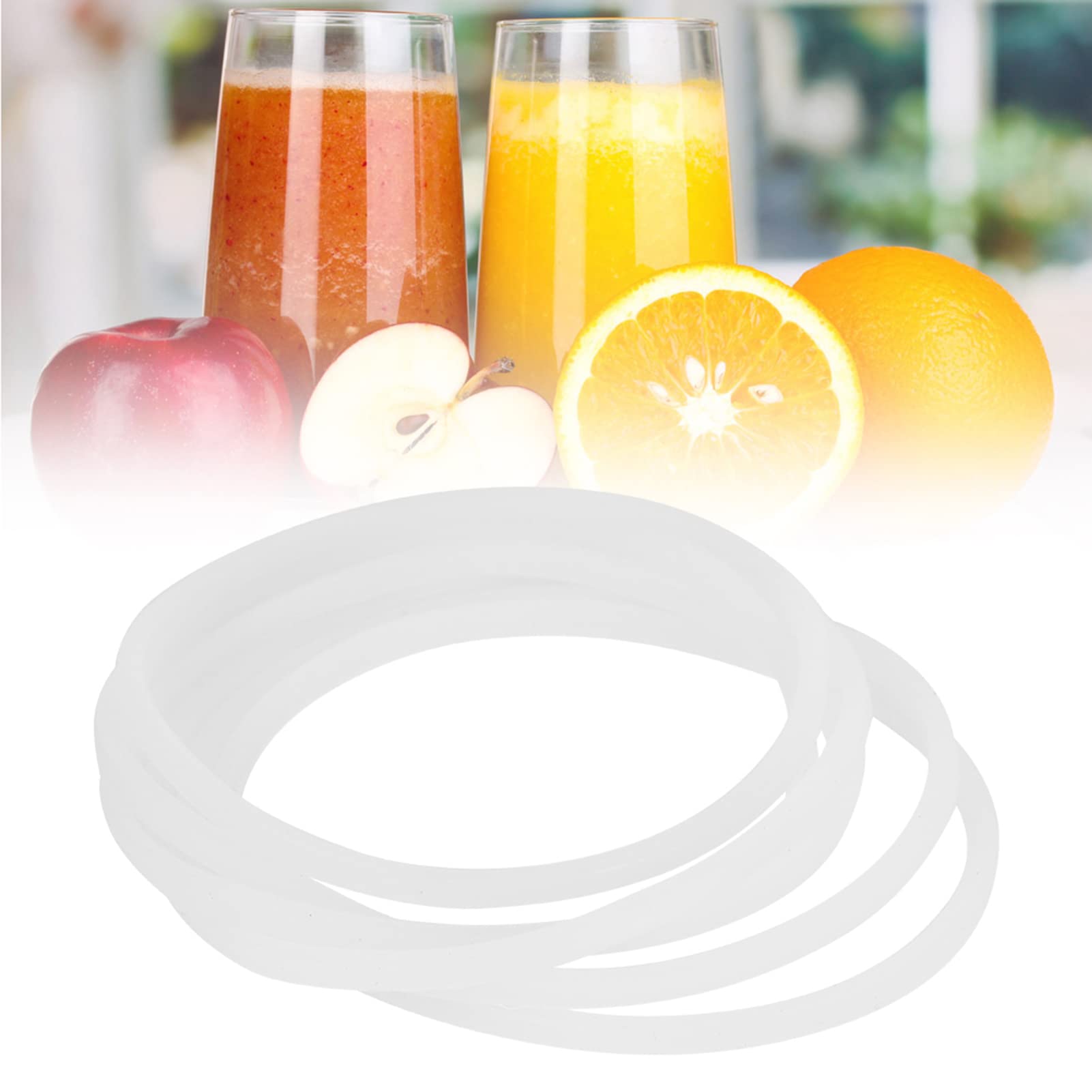 3Pcs/6Pcs Universal Rubber Seal Ring - Durable O-Ring Gasket Replacement for Blenders, Juicers & Food Processors | Compatible with Flat/Cross Blade Models | Essential Kitchen Appliance Spare Parts (Perfect for Smoothie Making, Juice Extraction & Food Blending)