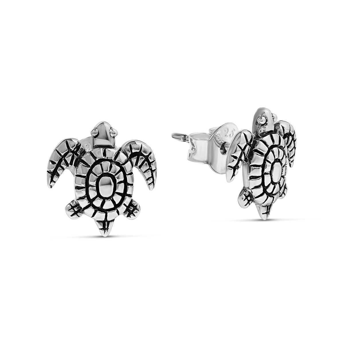 Sea Turtle Stud Earrings for Women - Hypoallergenic Stainless Steel Ocean Animal Jewelry - Perfect for Beach Vacations, Summer Outfits & Gifts