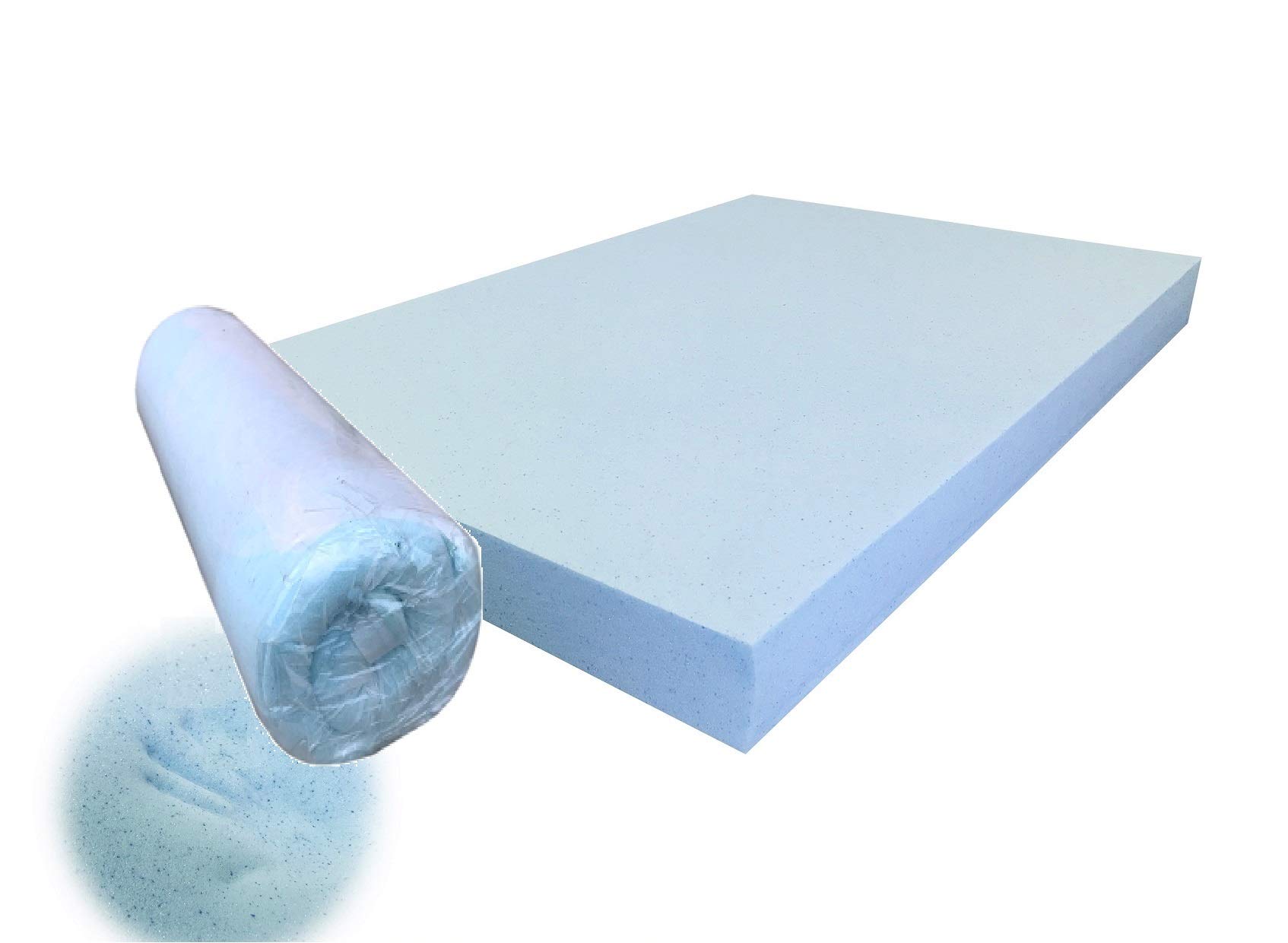 Cooling Gel Dog Bed - High Density Memory Foam Pet Mattress (55