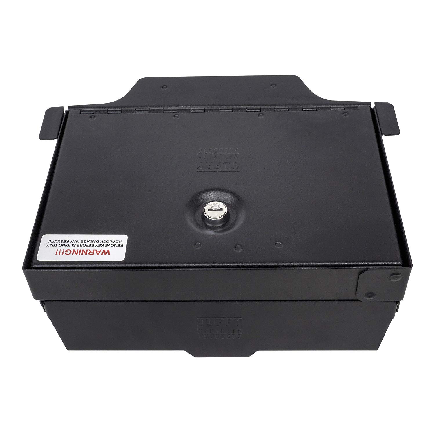 Tuffy Security Console Safe for RAM Trucks - Lockable Vehicle Storage Box with Key - Perfect for Truck Accessories, Gun Safe, and Valuables Protection While Driving or Parking