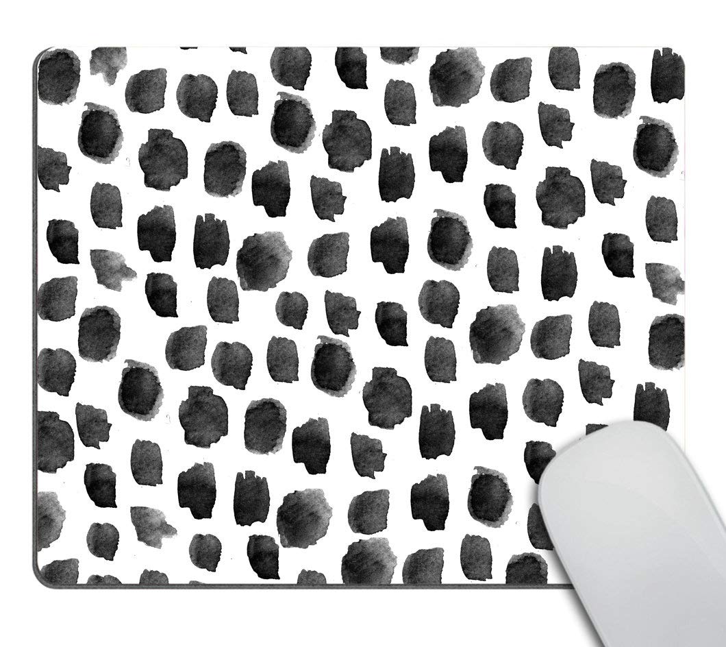Smooffly Polka Dot Mouse Pad - Cute Dot Pattern Non-Slip Desk Mat for Women, Office & Gaming Accessories, Perfect Gift for Her - Home & Office Decor, Computer Workstation Essential