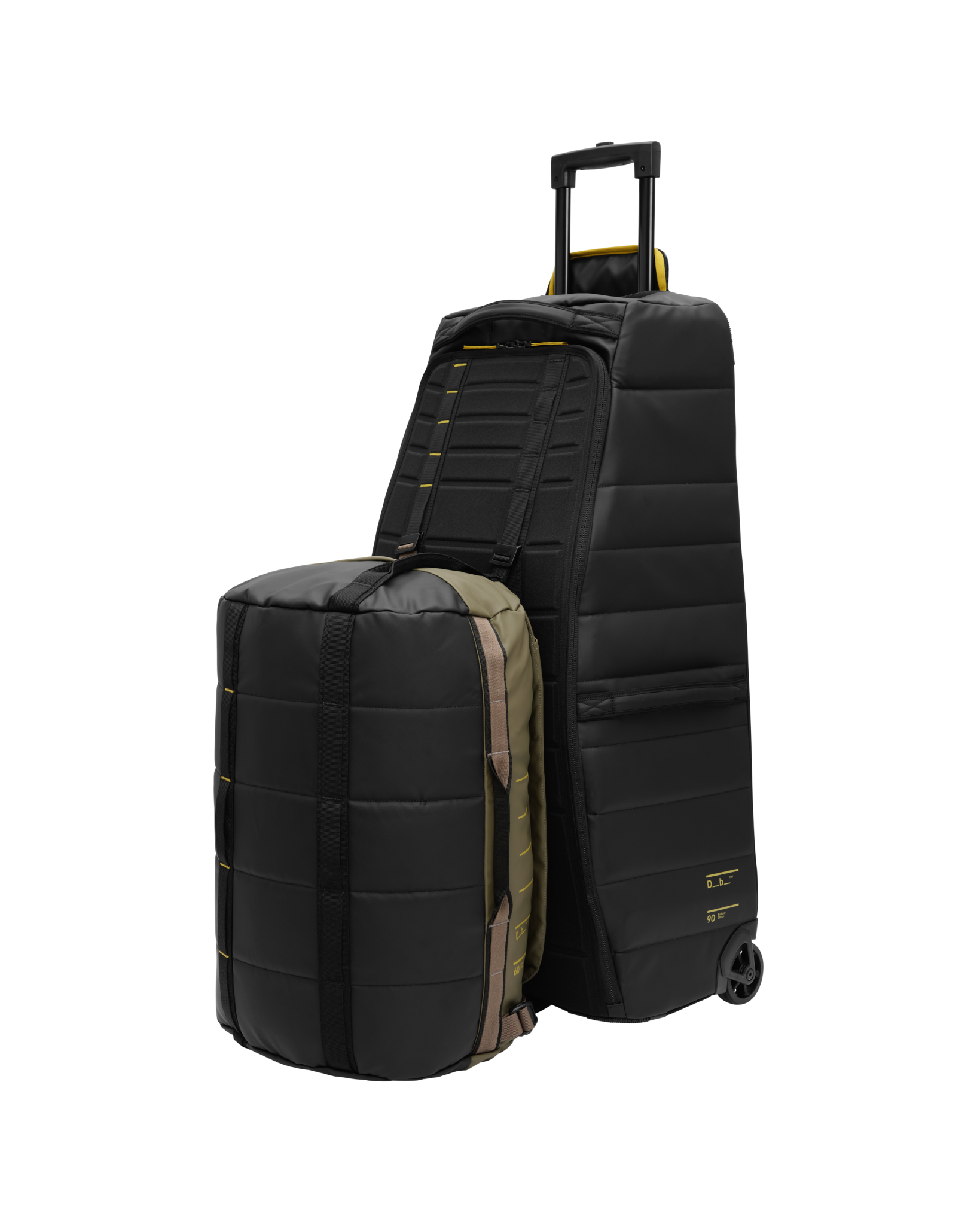 DB Journey Roamer Duffel 60L - Large Travel Duffle Bag for Camping, Gym & Weekend Getaways | Water-Resistant Carry-On Luggage with Shoulder Strap