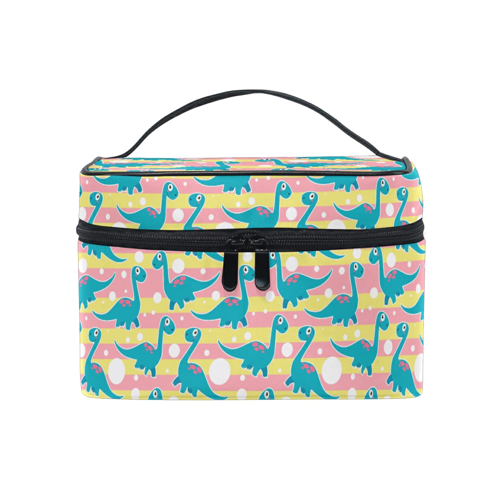 Dinosaur Makeup Bag for Women - Cute Baby Shower Gift, Cosmetic & Toiletry Travel Organizer - Perfect for Travel, Gym, and Daily Beauty Essentials