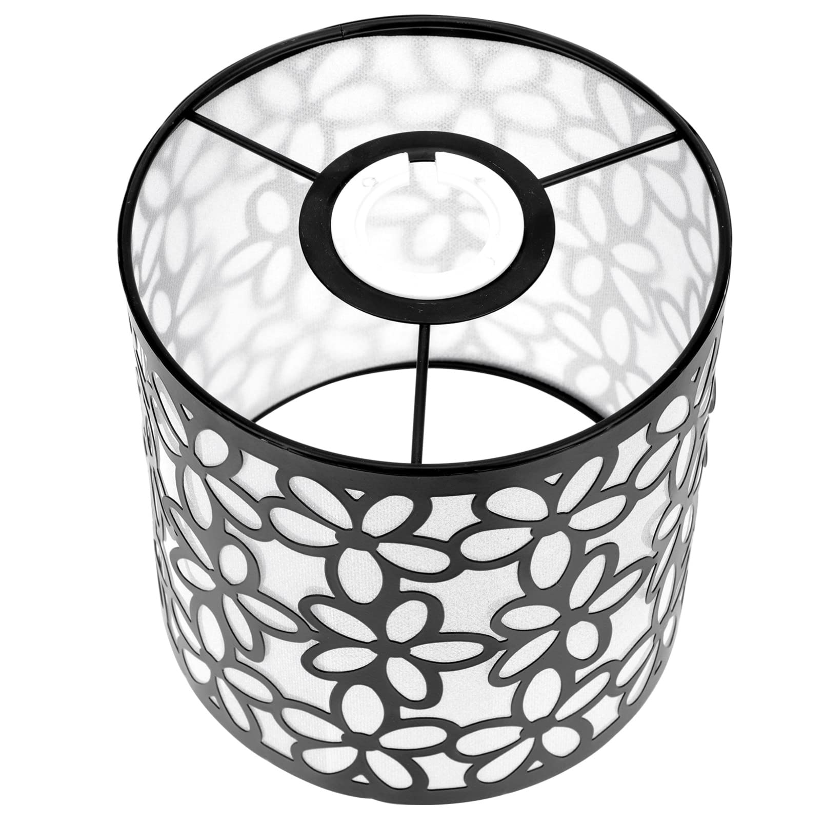Uonlytech Decorative Fabric Lamp Shade - Floral Cutout Design for Table Lamps & Pendant Lights | Perfect for Bedroom, Living Room & Office Decor