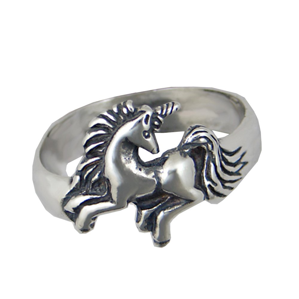 Enchanting Sterling Silver Unicorn Ring - Handmade in USA | Perfect for Fantasy Lovers, Cosplay & Gift Giving