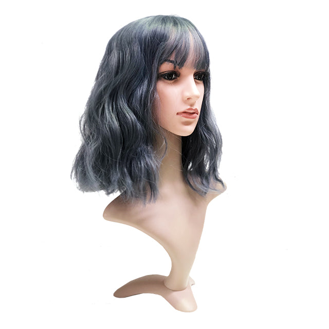 Wig 1022 T30 Medium Brown with Highlights - Natural Looking Human Hair Wig for Women - Perfect for Daily Wear, Cosplay & Special Occasions