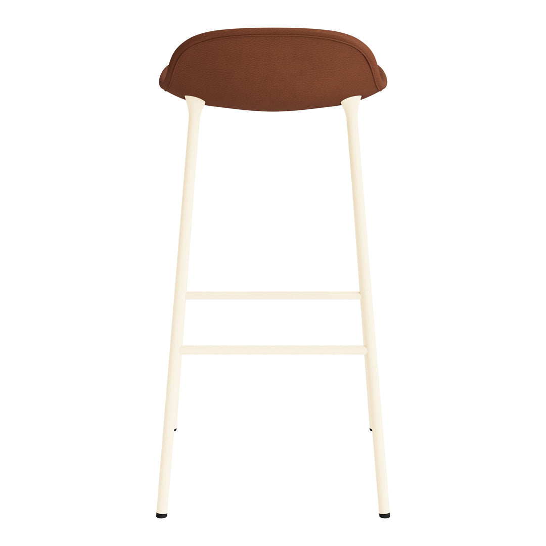 Modern Form Bar Stool with Metal Legs & Upholstered Seat - Perfect for Kitchen Islands, Home Bars & Commercial Use