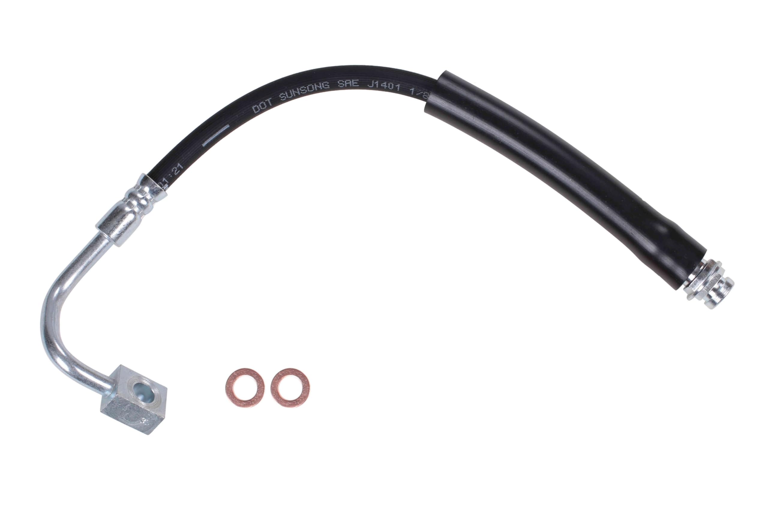 Sunsong 2205694 Brake Hydraulic Hose - High Performance Replacement for Smooth Braking | Perfect for Trucks, SUVs, and Off-Road Vehicles